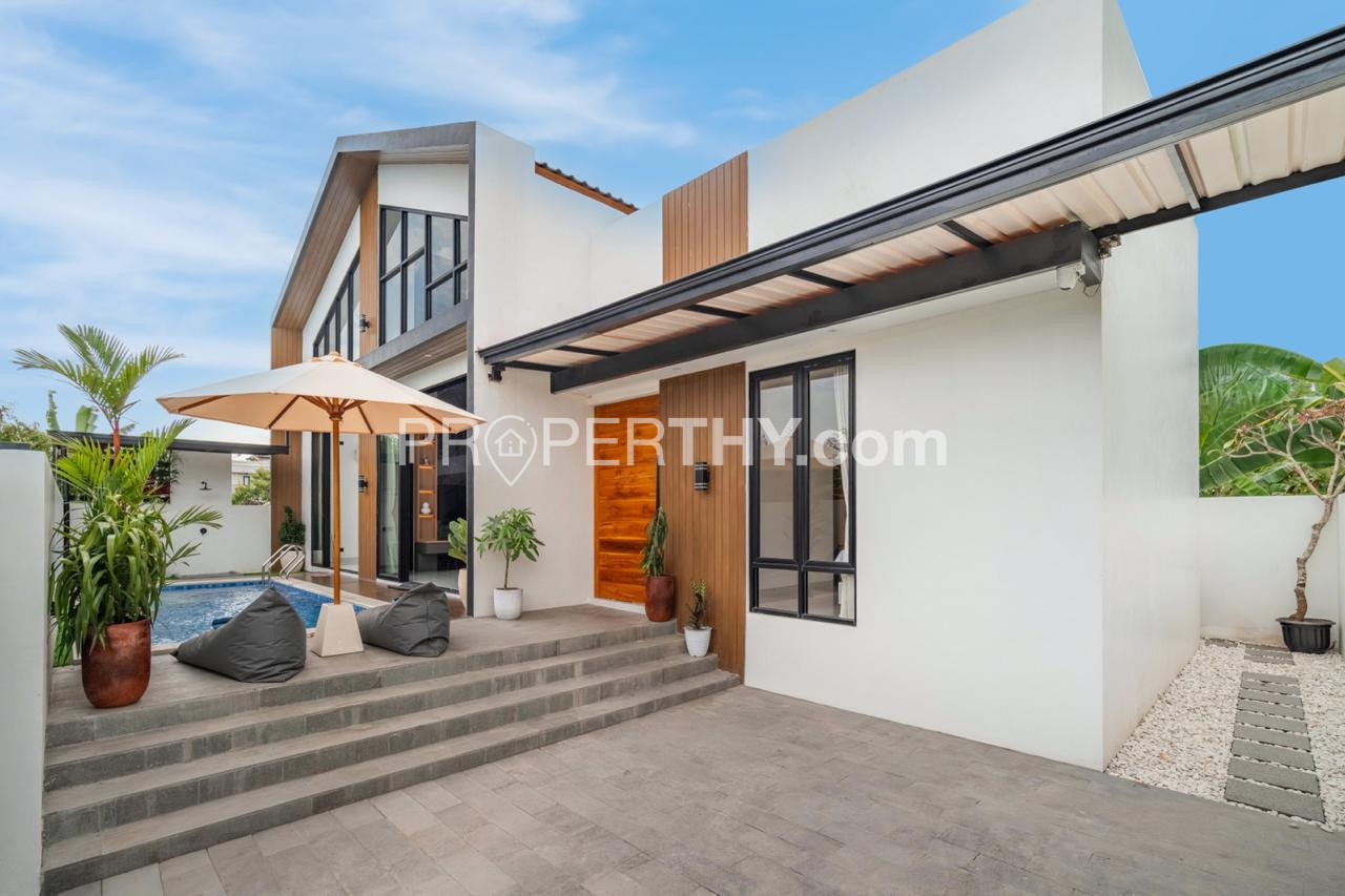 Dijual Villa Brand New Fully Furnished Dekat Pantai Luas Tanah 2 Are Dengan 3 Kamar Tidur - 5 Menit ke Pantai Pering & Saba | PRPG41