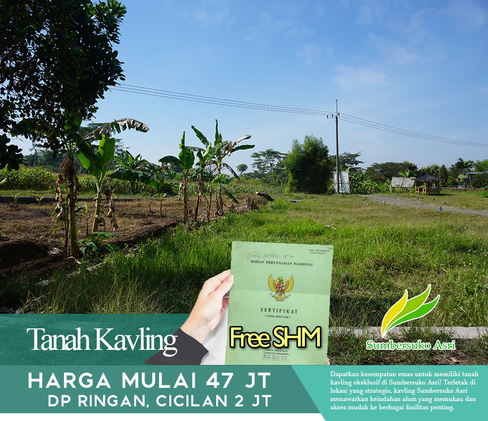 Serenitas di Tengah Hijau: Kavling Sumbersuko Asri dengan View Pegunungan.