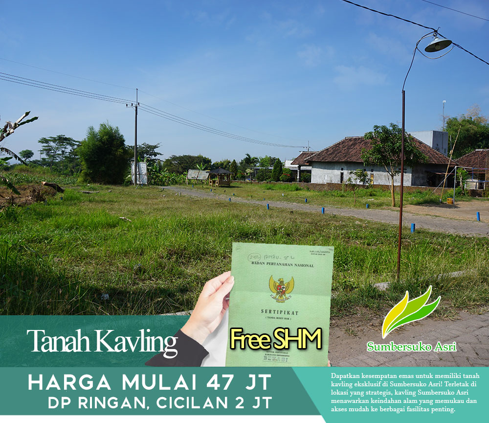 Kavling Sumbersuko Asri: Ketenangan dengan View Pegunungan.