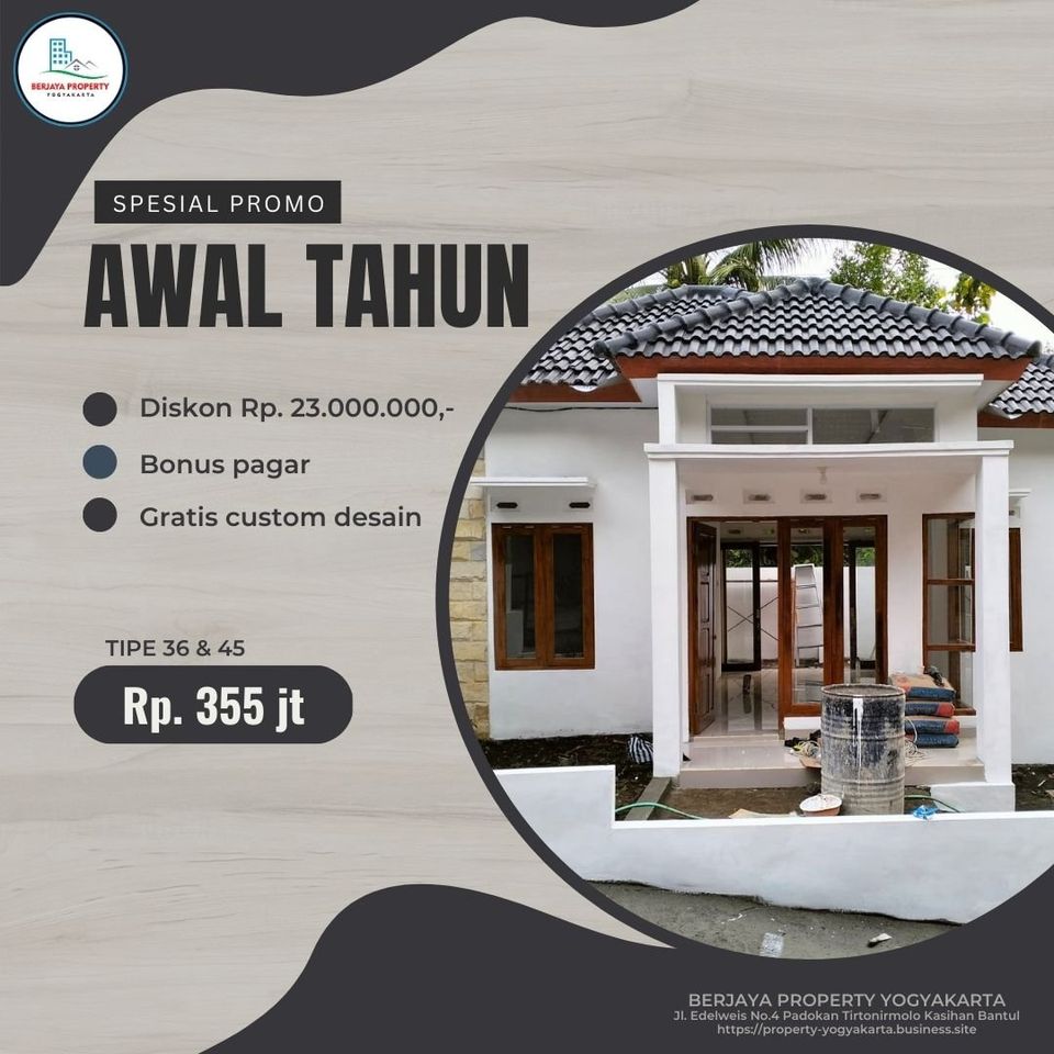 RUMAH MURAH BISA KPR DI JOGJA LOKASI STRATEGIS DEKAT KAMPUS