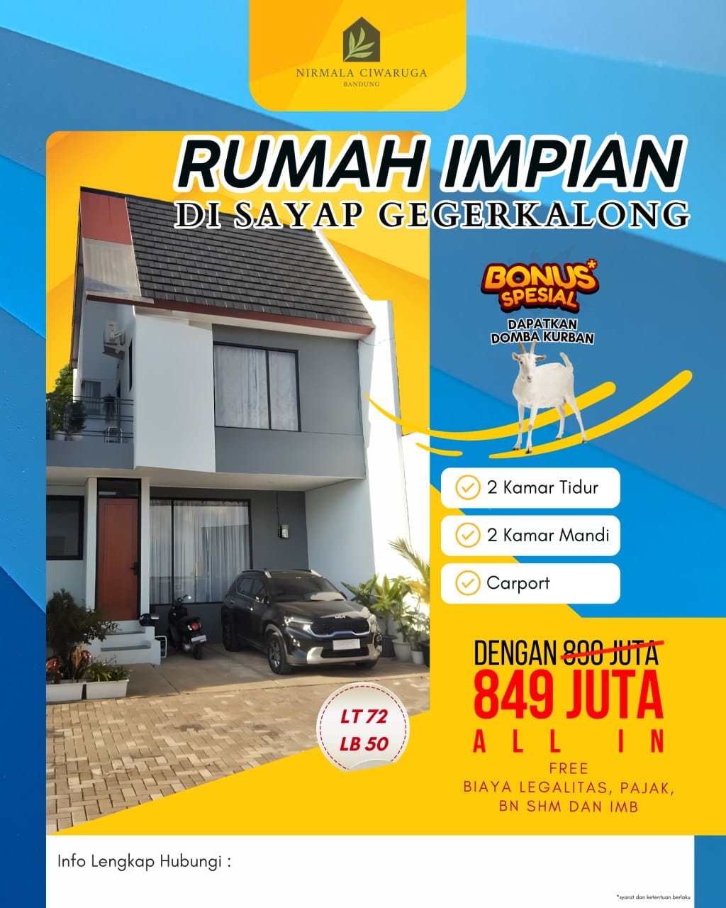 Rumah sayap geger kalong/setiabudi