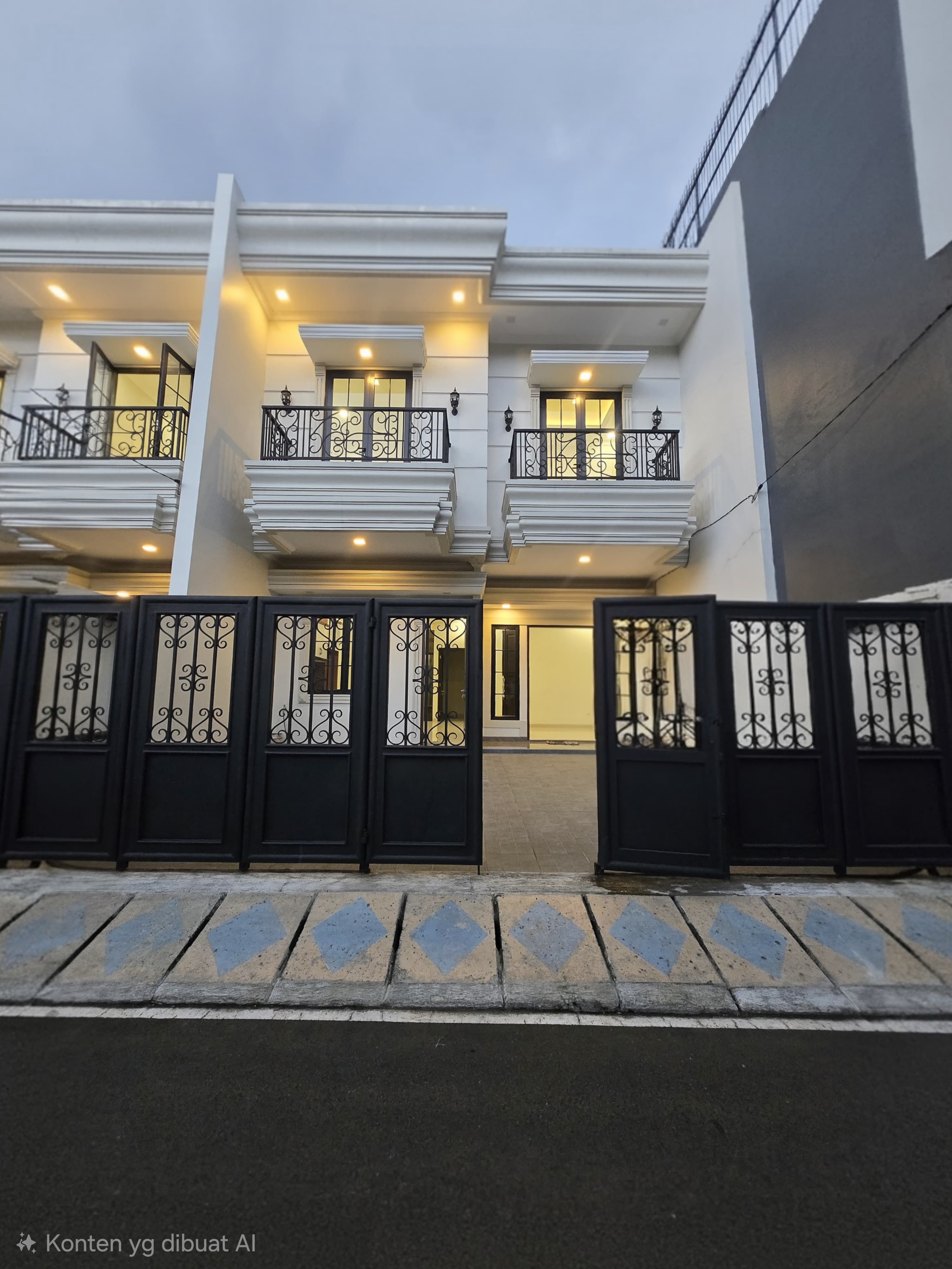 Rumah baru klasik modern non komplek di Duren Sawit Jaktim 