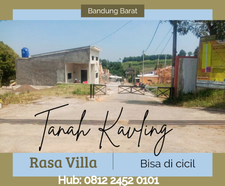 Tanah Cluster bisa dicicil nuansa Villa Pakuhaji Bandung Barat