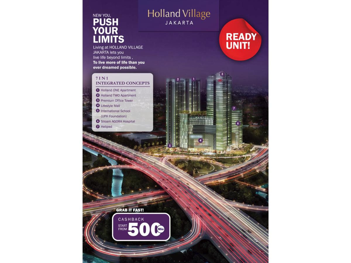 Jual Apartemen Holland Village, Cempaka Putih, Jakarta Pusat MD970